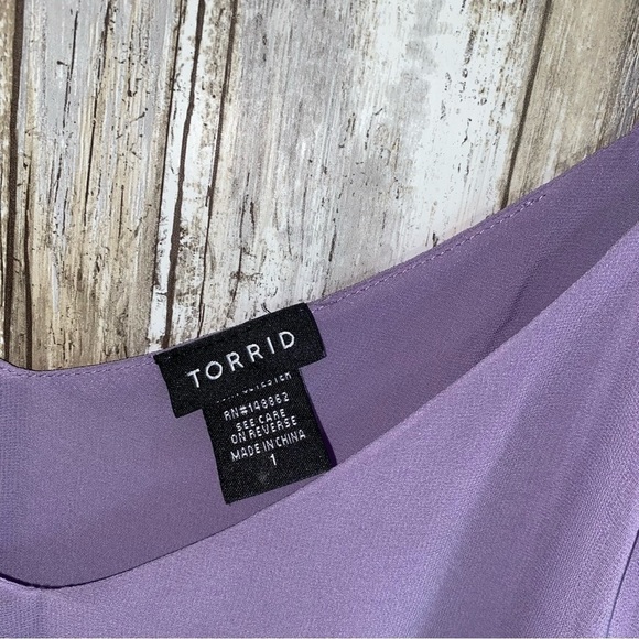 Torrid Purple Sophie Chiffon Swing Cami - Picture 5 of 5